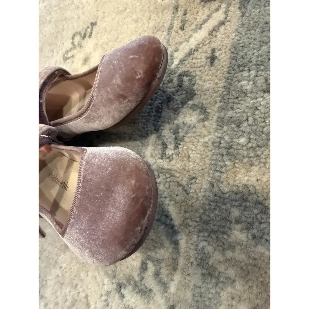 Children Chic Velvet Ballet Flat Rose Little Girls Size Sz 29 US Size 12